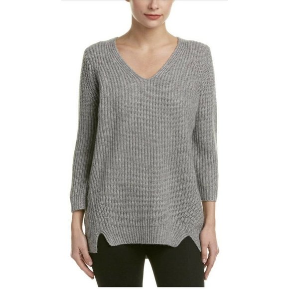 Elie Tahari Sweaters - ELIE TAHARI gray Wool Cashmere Violetta sweater